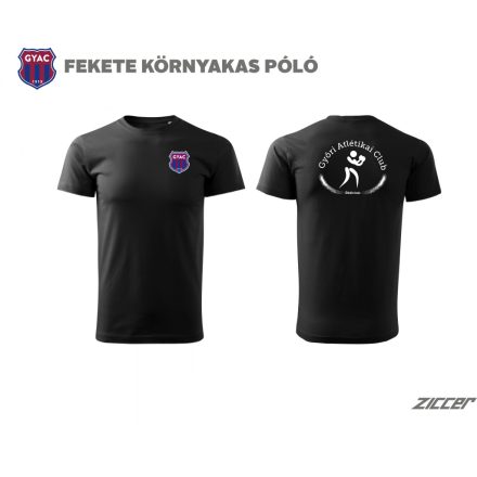 GYAC Ökölvívás COTTON URBAN T-SHIRT pamut kereknyakú póló unisex fekete