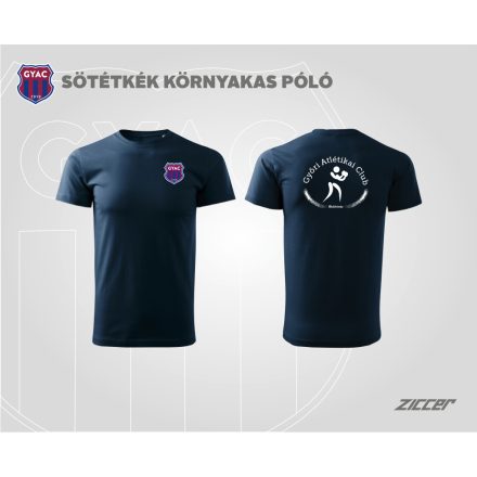 GYAC Ökölvívás COTTON URBAN T-SHIRT pamut kereknyakú póló unisex sötétkék