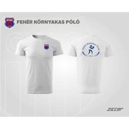 GYAC Ökölvívás COTTON URBAN T-SHIRT pamut kereknyakú póló unisex fehér