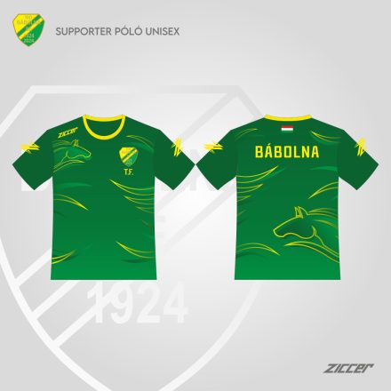 BÁBOLNA Supporter T-Shirt unisex szublimációs póló zöld